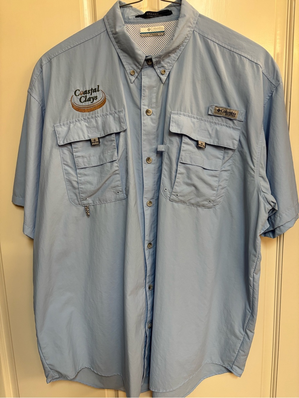 Columbia Bahama Fishing Shirt size XLT Blue